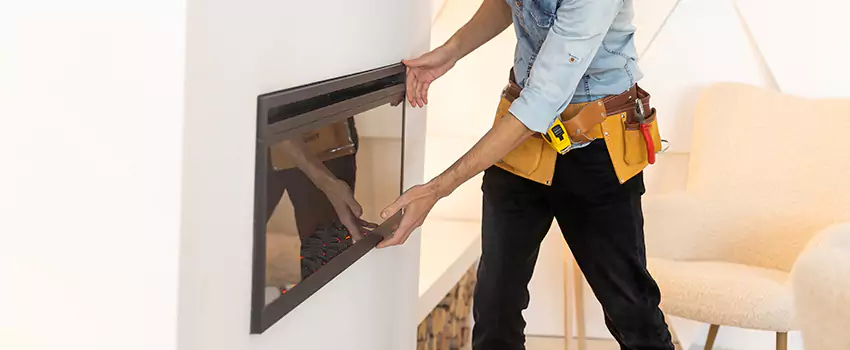 Metal Fireplace Installation in Belmont, Massachusetts