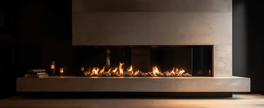 Gas Fireplace Ember Bed Design Services in Belmont, Massachusetts