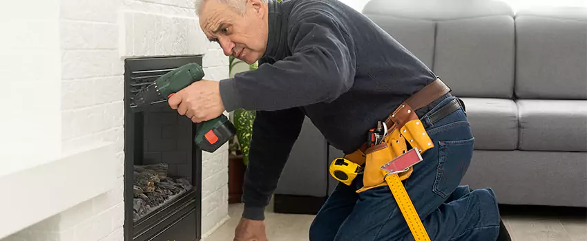 New Indoor Fireplace Installation in Belmont, Massachusetts