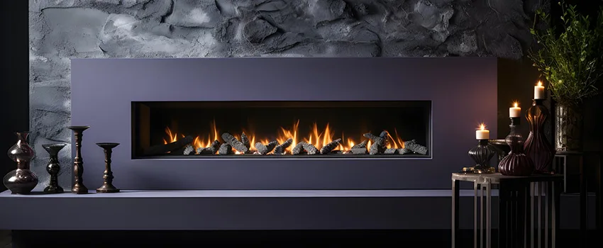 Ember Bed for Ventless Gas Fireplace in Belmont, MA
